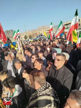 خروش مردم ماسور و جنوب شهر در حمایت از نیروهای مسلح