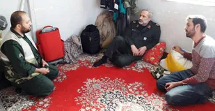 بازدید فرمانده سپاه تهران بزرگ از پایگاه امداد و نجات مناطق زلزله زده سرپل ذهاب