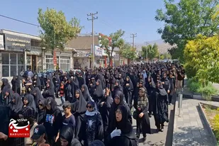 راهپیمایی جاماندگان اربعین حسینی در تویسرکان