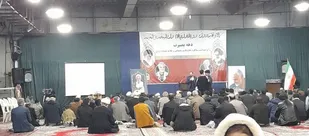 بزرگداشت سردار سلیمانی و علامه مصباح یزدی در مصلی نسیم شهر بهارستان