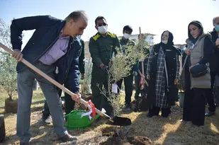 هنرمندان نهال عشق و نیکوکاری را در آسایشگاه خیریه کهریزک کاشتند