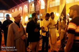 برگزاری مراسم عزاداری و سوگواری زائران پاکستانی در موکب امام خامنه ای