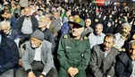 تقدیر اهالی محله طلاب مشهد از حضور فرمانده سپاه امام رضا(ع) در اجتماع خیابانی