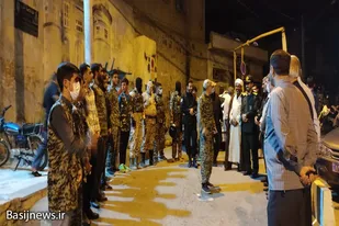 بازدید مسئولین نهاوند از تیم&zwnj;های گشت رضویون بسیجیان