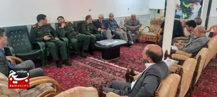 بازدید سردار موحد از ستاد بازسازی عتبات و عالیات استان قم