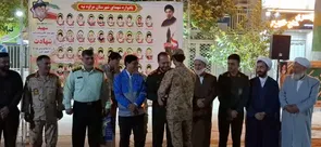 مراسم گرامیداشت روز سرباز و تجلیل از سربازان نمونه در میدان فراغی مراوه تپه