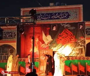 شب اول نمایش&laquo;یاس کبود&raquo; در رامهرمز مملو از شور و معنویت شد