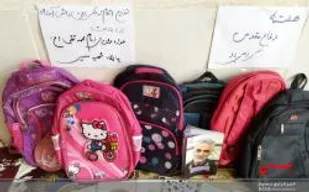 توزیع اقلام فرهنگی و نوشت افزار بین دانش آموزان نیازمند عشایرمیانجنگل در فارس