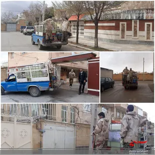 ضدعفونی و پاکسازی شهر بروجن