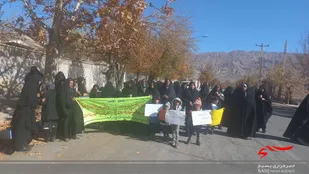 همایش پیاده روی بانوان بسیجی گلباف به مناسبت ایام فاطمیه درخصوص عفاف وحجاب