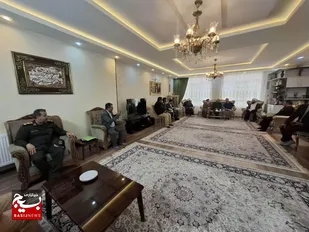 دیدار فرمانده سپاه امام رضا(ع) با خانواده شهیدان رمضان پور