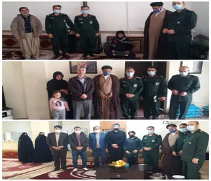 دیدار مسؤلین تیپ امیرالمؤمنین(ع) با خانواده شهدای امنیت
