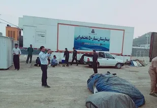 استقرار بیمارستان سیار در مرز باشماق مریوان