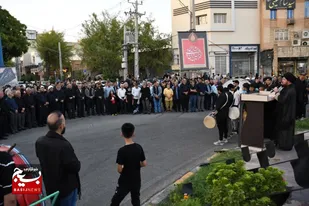 پرچم عزای سیدالشهدا (ع) در اندیمشک به اهتزاز درآمد
