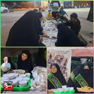 خدمات رسانی موکب&zwnj;ام البنین (س) هندیجان به عزاداران اربعین