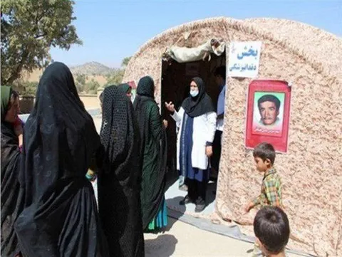 برپایی بیمارستان صحرایی شهیدحججی در لردگان