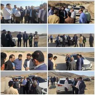 بازدید مدیرکل راهداری حمل ونقل جاده ای استان در آغاجاری