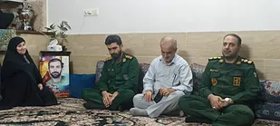 فرمانده سپاه گرگان با خانواده شهید اصفهانکلاته دیدار کرد