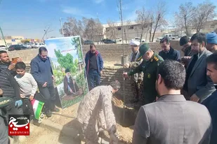 آیین کاشت نهال &laquo;به یاد رهبر شهیدم&raquo; در کبودراهنگ