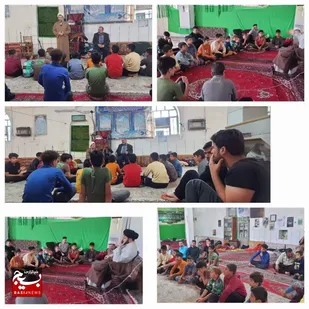 حضور بیش از ۱۰۰۰ هزار دانش آموز گتوندی در مراسم اعتکاف