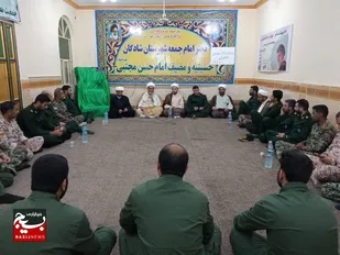 دیدار پرسنل ناحیه مقاومت بسیج شادگان با امام جمعه، به مناسبت هفته عقیدتی سیاسی