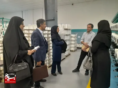 پایش و عارضه یابی کارخانه نساجی توسط کانون بسیج مهندسین صنعت و معدن کرمان