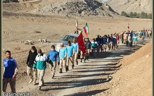 پیاده روی برد بلند رزمندگان گروه موشکی ۱۵ خرداد نیروی زمینی سپاه