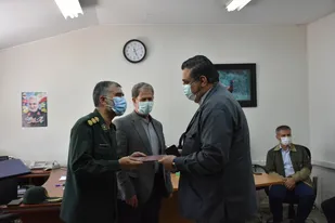 دیدار جانشین، معاون روابط عمومی و مسئول بسیج رسانه سپاه نینوا با اصحاب رسانه + تصاویر