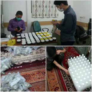 توزیع وبسته بندی بهداشتی و داروی  های گیاهی به امید شکست کرونا