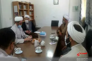 مسئول بسیج طلاب استان سمنان در اداره تبلیغات اسلامی سرخه حضور یافت
