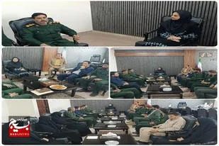 دیدار فرمانده سپاه ناحیه مقاومت بسیج شهرستان هامون با فرماندار به مناسبت  هفته دولت