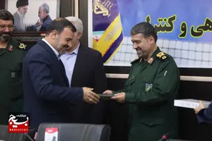 آیین تکریم و معارفه مسئول معاونت سلامت و دفاع زیستی سازمان بسیج مستضعفین