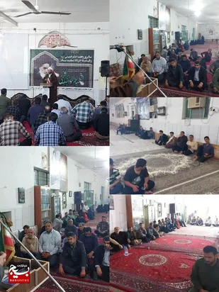 مراسم سالروز ارتحال رهبر کبیر انقلاب اسلامی در جای&zwnj;جای شهرستان گتوند