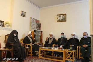 دیدار مسئولین سپاه انصارالحسین(ع) همدان با خانواده طلبه شهید &laquo;غلام علی سعیدی&zwnj;فر&raquo;