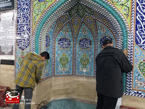 گزارش تصویری|غبار روبی مساجد در شهر قیامدشت به مناسبت ماه مبارک رمضان
