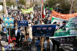 حضور پرشور ارسنجانی&zwnj;ها در راهپیمایی ۱۳ آبان