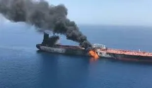 انفجار یک نفت&zwnj;کش انگلیسی در بندر جده عربستان