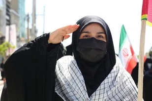 رژه باشکوه بانوان آبیکی