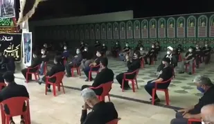 مراسم عزاداری حسینی در گناوه با رعایت الزمات بهداشتی
