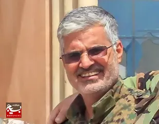 پیکر سردار شهید مدافع حرم &laquo;حجت&zwnj;الله امیدوار&raquo; در کرمانشاه تشییع شد