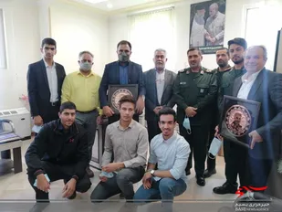 تجلیل از نوجوانان ورزشکار و قهرمانان رشته ورزشی کاراته بسیج