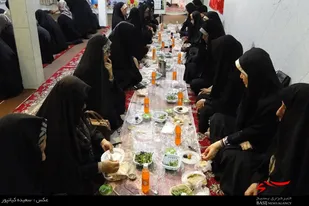 برگزاری مراسم افطاری به همت بسیجیان پایگاه حضرت معصومه(س) همدان