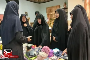 بازدید مسئول بسیج جامعه زنان سپاه استان همدان از نمایشگاه توانمندی بانوان کارآفرین بهاری