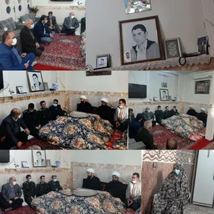 دیدار مسئولین پیشوا با مادر شهید تاجیک زواره در سالروز شهادت حاج قاسم