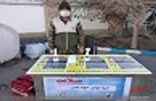 برپایی ایستگاه سلامت توسط گروه جهادی شهید محبی