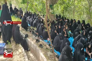 برپایی محفل نوزاد شیرخوار کربلا در روستای اروانه
