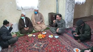 دیدار با خانواده روحانی شهید محمد زارع شحنه در ایام الله دهه فجر