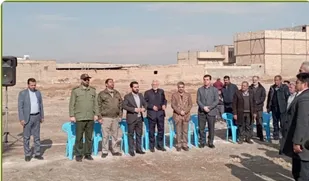 کلنگ زنی بوستان روستای دهماسین