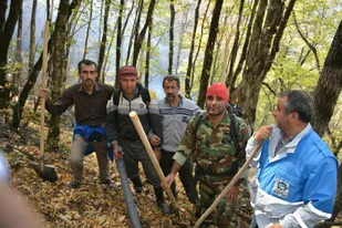 مهار آتش سوزی در جنگل ابر شاهرود