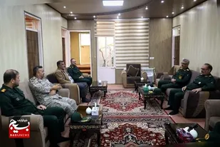 دیدار سردار رجبی با فرمانده مرکز پشتیبانی شمال غرب